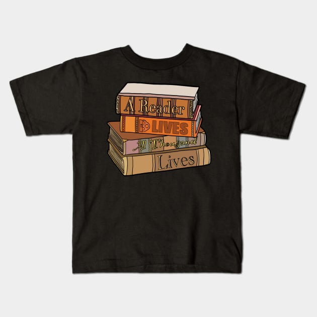 Reader Kids T-Shirt by Nerdpins